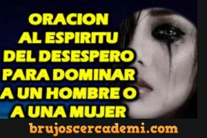 oracion del desespero